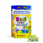 잘크톤 어린이 성장기 츄어블 씹어먹는 키즈 칼슘 아연 보충제 영양제 90정 : 골든베리