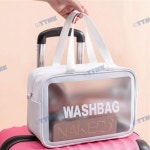 여행용 파우치 워시백 해외여행 세면도구 가방 화장품넣을 가방 목욕탕 방수가방 세안 로션 : 베리굿도매
