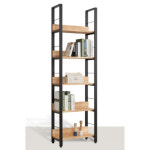 팬트리 편의점 인테리어 원목 스틸 진열 장식장 책장 심플 고급 : 워니S몰