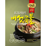 초원 정성온 표고새송이 버섯뚝불 410g X5봉 뚝배기불고기 뚝불 간편식 데워먹는불고기 : 민이네가게