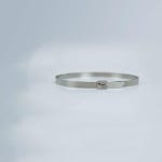 케이블타이 절단100Pcs 304 스테인레스 스틸 케이블 타이 4.6mm 자동 잠금 우편 다목적 금속 배기 랩 : 마켓eSEOUL