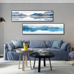 인테리어 중국 거실 그림 추상 잉크 풍경 젠 고급 호텔 수평 침실 머리맡 액자 : 매스티지룩