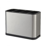 카페테리아 4구 스텐 수저통 1개 주방수납 수저통 수저꽂이 수저함 조리도구꽂이 : 조은날 스토어