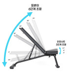 바론 가정용 각도조절벤치 홈짐 홈트레이닝 인클라인 디클라인 : 바론라이프
