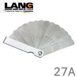 LANG 시그니스 게이지 27A 조밀도게이지 두께게이지 필러게이지 ( INCH, MM 인치미리 겸용) 15매 : 렌치맨