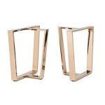 DIY T자 견고한 철제 로즈골드 테이블 다리(대) 인테리어 부품 : 워니S몰