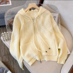 여름 큼직함 빅사이즈 여성의류 가게 겨울 가을 빅포켓 집업 후드 티셔츠 보온 스웨터 코트 : 직구아티스틱