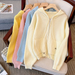 여름 큼직함 빅사이즈 여성의류 가게 겨울 가을 빅포켓 집업 후드 티셔츠 보온 스웨터 코트 : 직구아티스틱