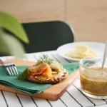 이케아 연어 소스 훈제 연어 샐러드 스테이크 구이 소스 세나프 & 딜 연어소스 : 라이팡코스