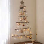 크리스마스트리 장식 벽트리 자작나무 행잉 벽걸이 트리 꾸미기 6단풀세트 해피모먼트 : 뷰티풀데코센스