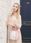 Maison de FLEUR 숄더백 에코백 메종드플뢰르 리본백 A4수납 신학기 가방 : 시엘로블루