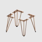 셀프 가구 DIY 로즈골드 삼각 테이블 다리 하부 다리만 부품 : 워니S몰