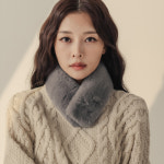 보들보들 풀스킨 렉스 쁘띠 자석 퍼 머플러 : 이태원포스트