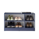 현관 인테리어 미니멀 낮은 2단 벤치 신발장 슬림 키큰 정리 : 워니S몰