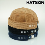 [현대백화점][햇츠온]H2134-014 HatsON 브랜드 남자 여자 겨울 사계절 와치캡 골덴 비니 챙없는 모자 AA : 더현대닷컴
