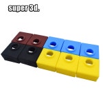 Tronxy X3 프린트 3D 프린터 품 압출기 실리콘 양 커버 케이스 히터 블록 엔드 CR10/10S MK7 MK8 MK9 : 친절한 구대씨4