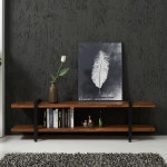 멀바우 원목 스틸 2단 책꽂이 장식장 거실장 티비다이 예쁜 가구 : 워니S몰