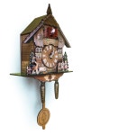 레트로 뻐꾸기시계 아날로그 시계 나무 매달려 벽 새 알람  홈 아이 방 장식 홈 75 : 직구하기좋은날