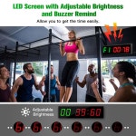 1.5 인치 6 자리 LED 타이머 복싱 체육관 Crossfit Tabata EMOM 간격 프로그래밍 가능한 카운트 다운/실시간 시계 위로 스톱워치... 