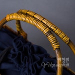 [다도 휴대용] 예향원 죽편공예 여행용 피크닉 다기 수납백 수납가방 E-9499 : 예향원