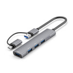 5in1 C타입 USB 3.0 멀티 허브 노트북 아이패드 맥북 충전 포트확장 젠더 분배기 : 주식회사지엔이테크