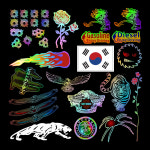 자동차 스티커 플라워 로즈 소 : 더샤인 주식회사