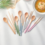 주주브 바움 나무 우드 수저 세트 커트러리 5color : 웰컴키친