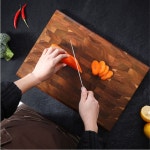 Zeresi 인생의 승리자 고급 양면 주방 나무 도마 수제 항균 대형 엔드그레인 : 휘성국제 유한회사