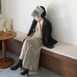 비오 오버핏 자켓 여자 루즈핏 봄 가을 오피스 정장자켓 카라넥 원버튼 테일러드자켓 : HANLBARAGI