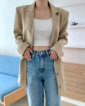 모던 클래식 옆트임 투웨이 하프 유니크 원피스 정장 자켓 3컬러 (베이지 블랙 그레이) : 헤이 바나나