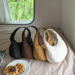 나일론 하프 문 패딩 가벼운 크로와상 어깨안아픈 각잡힌 투웨이 호보백 숄더백 폰켓백 가방 : 쩐쩐상회