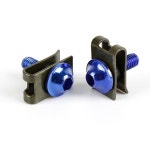 10pcs M5 알루미늄 5mm 공정 볼트 패스너 클립 나사 금속 너트와 볼트 부품 바이크 바이크 바이크 오토바이 스쿠터 자동차 액세서리... 