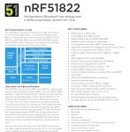 NRF51822 QFAB 6X6mm 128K QFN48 블루투스 4.2 SoC MCU Cortex-M0 : MegaParts