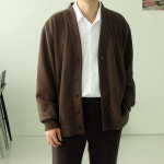 남자가디건 빅사이즈 오버핏 커플 니트 가디건 : 션타운