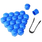 20 개대 17mm 자동차 바퀴 너트 캡 보호 커버 모자 녹 방지 자동 허브 나사 커버 자동차 타이어 너트 볼트 외부 장식 : 디에스트레이딩121