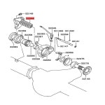 MB620790 미쓰비시 파제로 몬테오 쇼군 스포츠 챌린저 픽업 트리톤 L200 L400 MI57468574 용 프리휠 클러치 액츄에이터... 