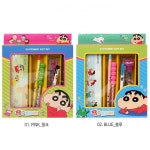 짱구 문구 세트 필통 볼펜 카트리지 연필 샤프 자 짱구는못말려 초등 학생 필기구 단체선물 : 근처문구점