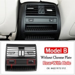 후면 신선한 에어컨 환기구 크롬 일반 블랙 그릴 패널, BMW 5 시리즈 F10 F11 F18 520i 523i 525i 528i 535i 용 : 디에스트레이딩121