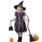 할로윈 아동 코스튬 투니랜드 은하수 마녀 의상 유아 여아 파티의상 할로윈데이 마녀옷 마녀드레스 : 키키토이