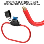 라인 자동차 미니 블레이드 어댑터 퓨즈 홀더에 5Pcs 12V 30A 와이어 컷오프 스위치 소켓에 대 한 스플래시 증거 댐프 증거 스플래시... 