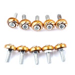 10 개대 바이크 바이크 바이크 오토바이 번호판 나사 장식 색상 나사 너트 볼트 바이크 바이크 바이크 오토바이 수정 액세서리... 