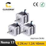 CloudrayNema17 스테퍼 모터, 2 상 0.2f. m 1.2A 40mm 4 리드 3D 프린터 CNC 조각 밀링 머신 : 디에스트레이딩121