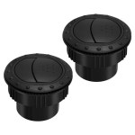 Garneck 2Pcs 60mm 대시 보드 에어 벤트 아울렛 에어 컨디셔닝 디플렉터 사이드 루프 RV ATV A1176 블랙 유니버설 아울렛... 