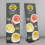 자몽차 유자차 레몬차 카페배너 banner-C283 페트 : 디자인킹