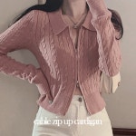 파인비케이블투웨이집업 knit : 세컨드세컨