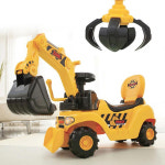 집게차장난감 돌아기푸쉬카 남아 중장비 굴삭기 타는 포크레인 자동차 장난감 : 노리터존