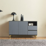 히트가구 템바보드 거실장 수납장 콘솔 거실 복도 현관장 3문 금장다리 : 거꾸로타는 인공위성난로