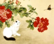 HB38 화조화도안 대형작품 : 화원방
