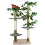 숲속의 푸른 대나무 힐링 캣트리 M 제작 고양이집 폴 : 누리스마일