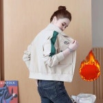 애니율 여성 가을 겨울 캐주얼 기모 점퍼 G1747 : 애니율